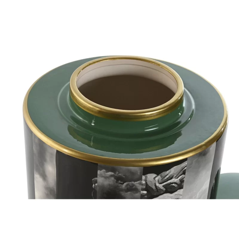 Tibor Home ESPRIT Black Green Golden Porcelain...