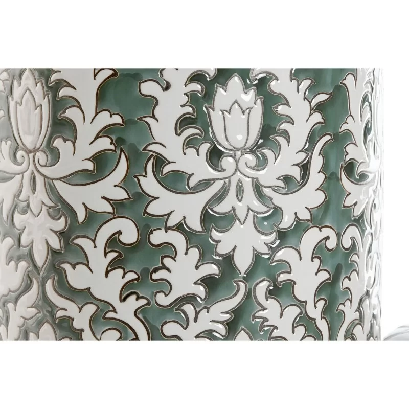 Tibor Home ESPRIT White Green Porcelain 20 x 20...