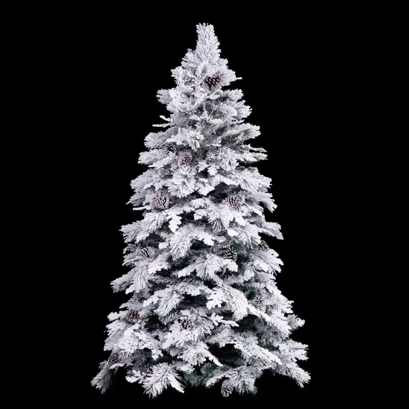 Christmas Tree White Green PVC Metal...
