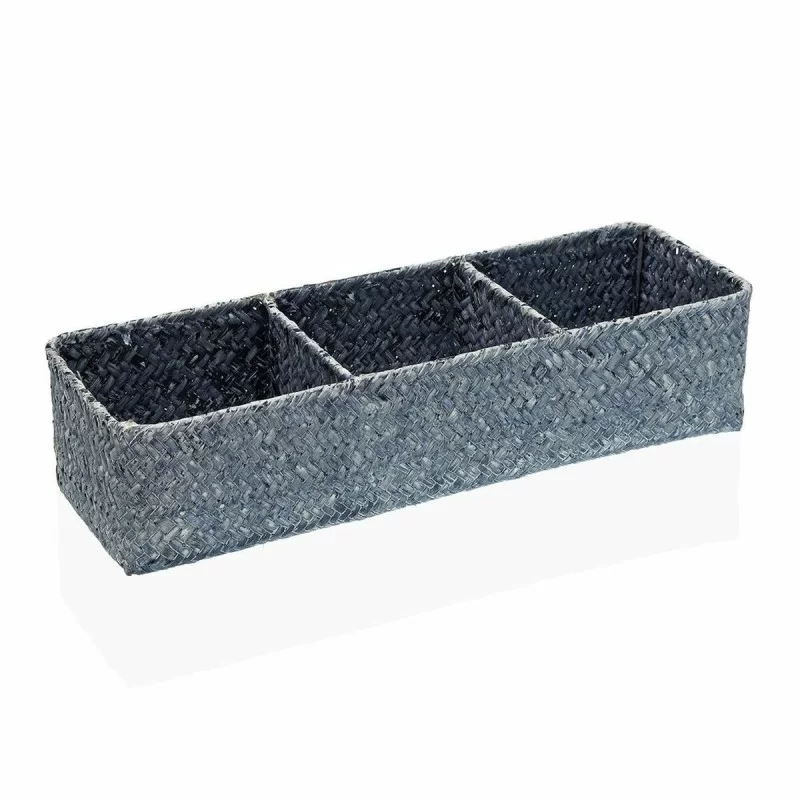 Multi-purpose basket Versa Blue Marine algae (12 x 8 x 36 cm)