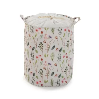 Laundry basket Versa Flowers Polyester Textile (38 x 48 x...
