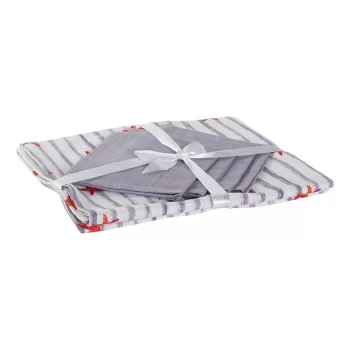 Tablecloth and napkins DKD Home Decor LC-173646 Blue 150...