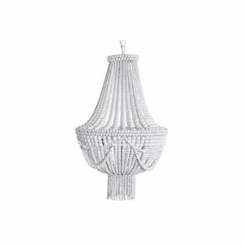 Ceiling Light DKD Home Decor White Metal Plastic MDF Wood... 2