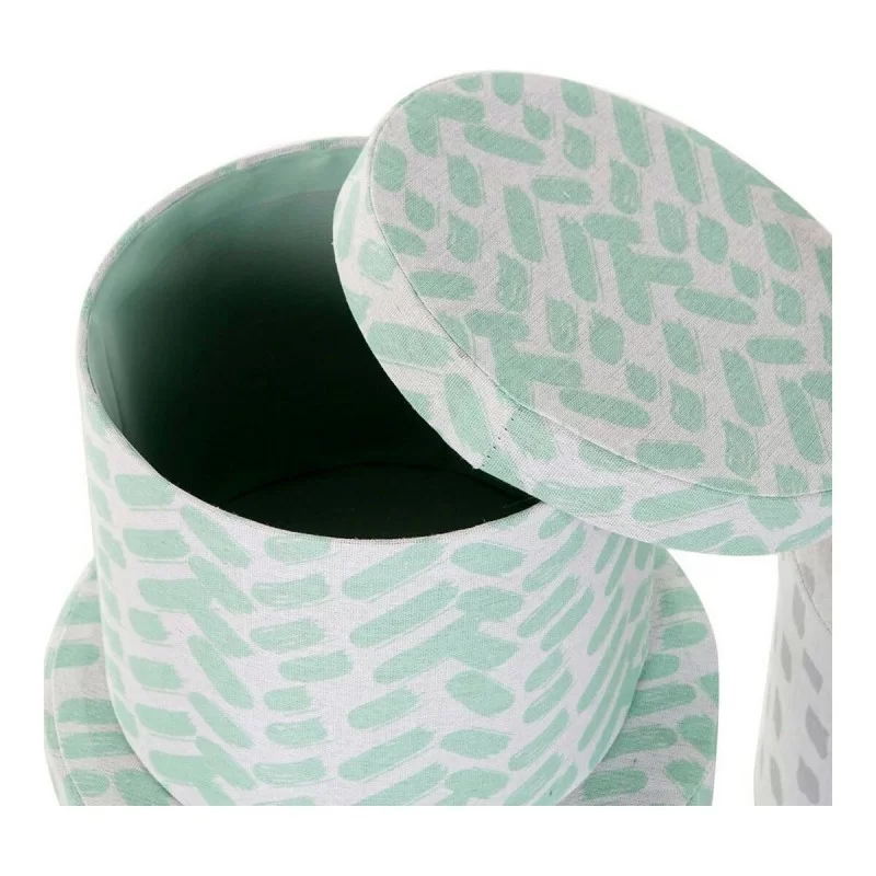 Set of decorative boxes DKD Home Decor Grey...