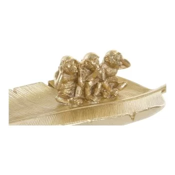 Centerpiece DKD Home Decor Golden Resin 27,7 x 13,4 x 6,5 cm 2