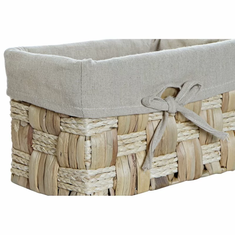 Basket set DKD Home Decor Natural 40 x 30 x 20...