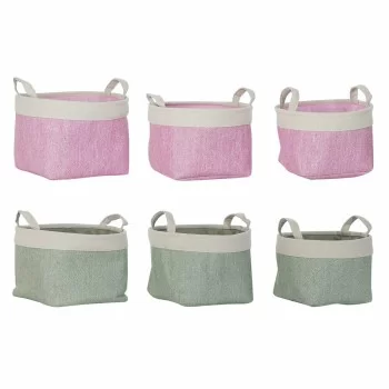 Basket set DKD Home Decor 8424001855797 32 x 32 x 23 cm...