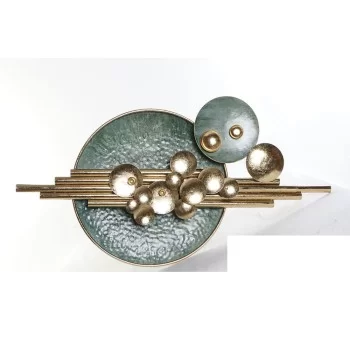 Wall Decoration DKD Home Decor Golden Metal Green (118.7...