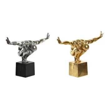 Decorative Figure DKD Home Decor 38 x 15 x 26 cm Silver...
