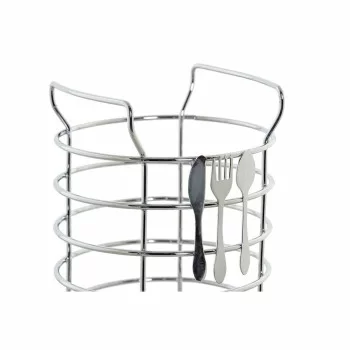 Cutlery Organiser DKD Home Decor Silver Metal Plastic... 2