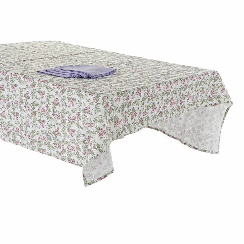 Tablecloth and napkins DKD Home Decor White...