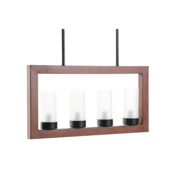 Ceiling Light DKD Home Decor Brown Aluminium Crystal (52...