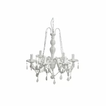 Ceiling Light DKD Home Decor White Metal Fir Plastic 40 W...