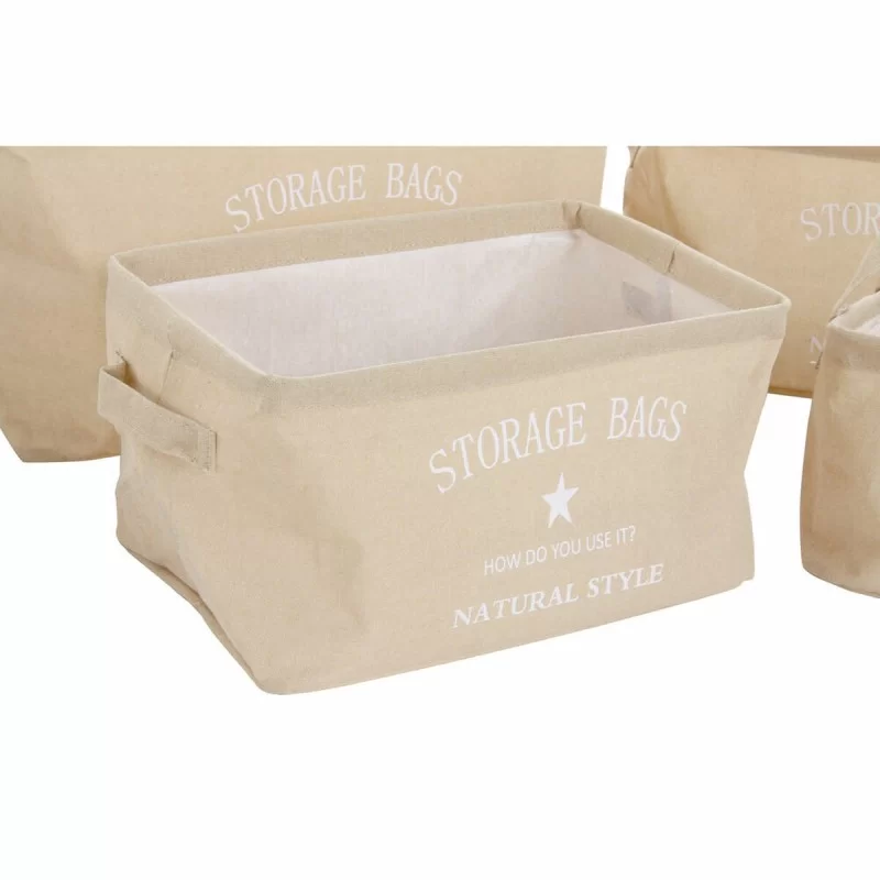 Basket set DKD Home Decor Green Grey Cream Navy...