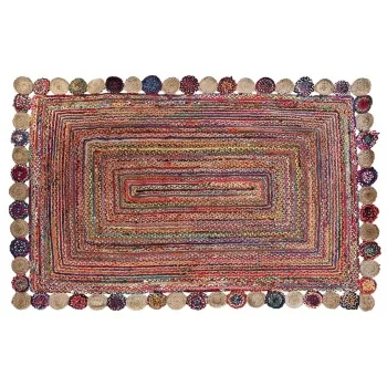 Carpet DKD Home Decor Cotton Multicolour Jute (200 x 290...