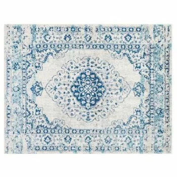 Carpet DKD Home Decor Blue Cotton Chenille (120 x 180 x 1...