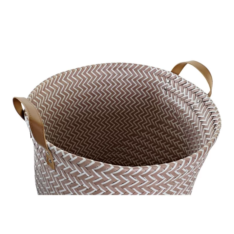 Laundry basket DKD Home Decor Geometric Grey...