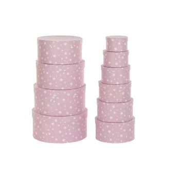 Set of Stackable Organising Boxes DKD Home Decor Circular...