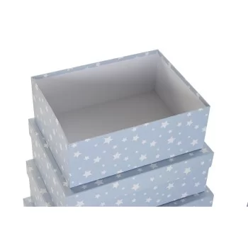 Set of Stackable Organising Boxes DKD Home Decor White... 2
