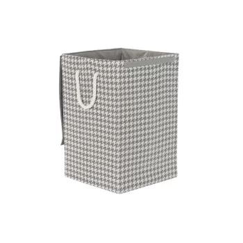 Laundry basket DKD Home Decor Houndstooth 36 x 36 x 55 cm... 2