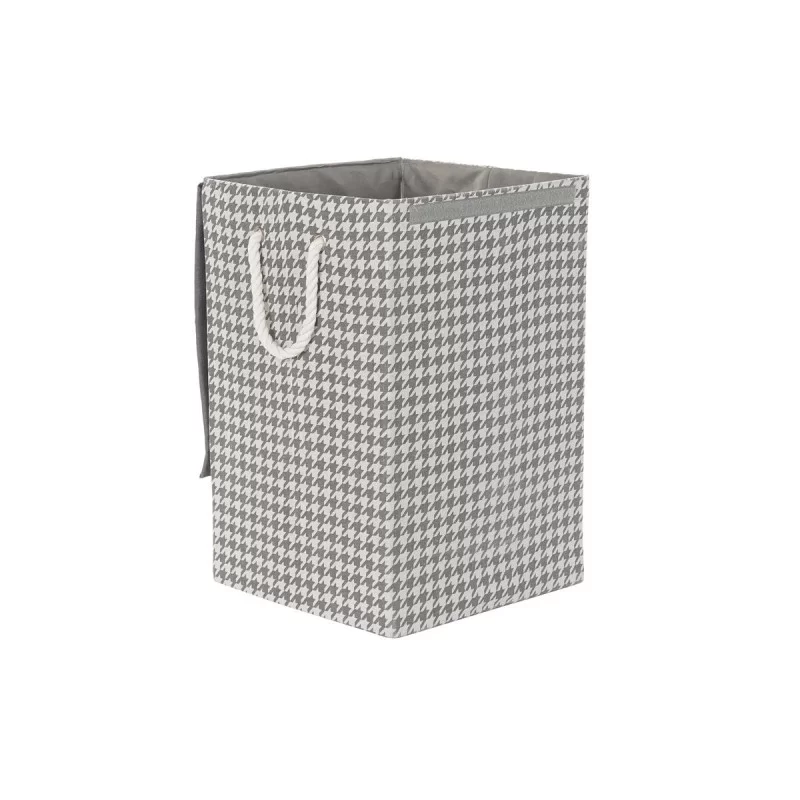 Laundry basket DKD Home Decor Houndstooth 36 x...