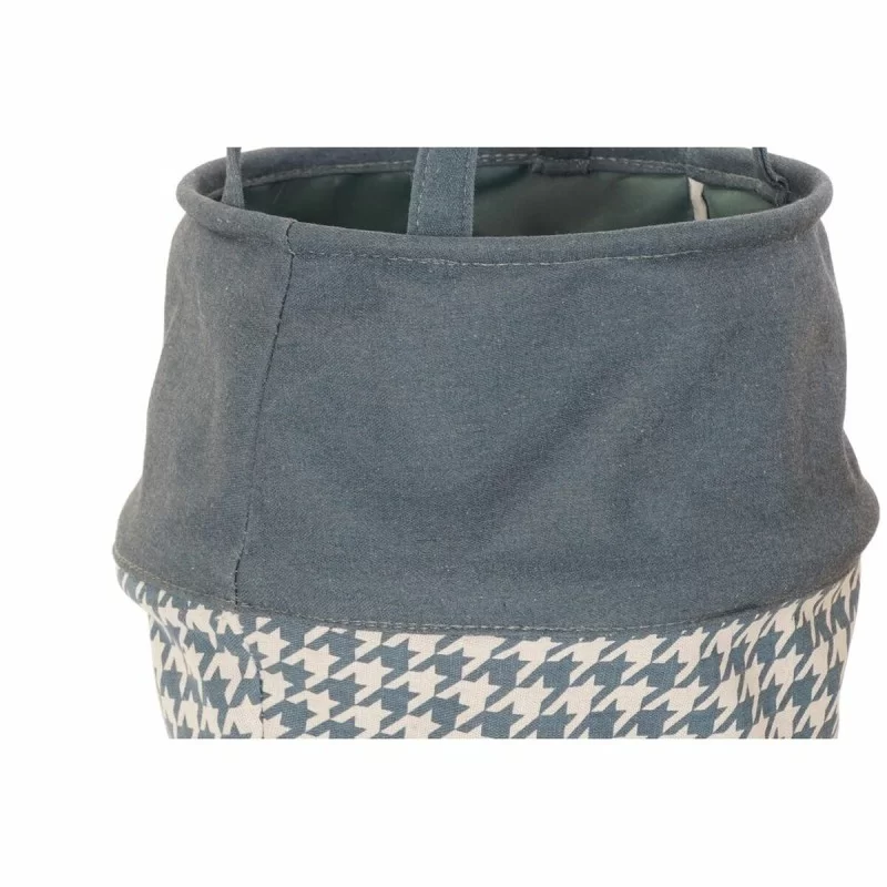 Laundry basket DKD Home Decor Houndstooth...