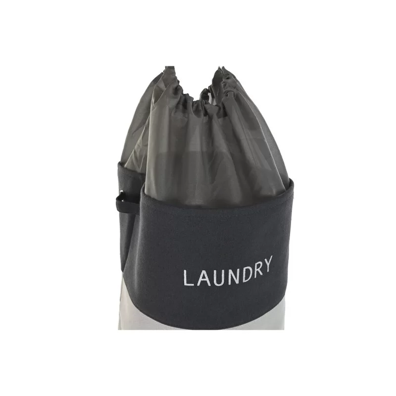 Laundry basket DKD Home Decor Black Pink Grey...