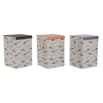 Laundry basket DKD Home Decor With lid 36 x 36 x 55 cm...