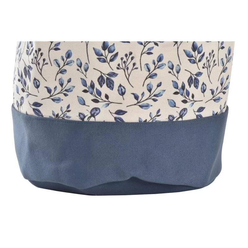 Laundry basket DKD Home Decor Blue White...