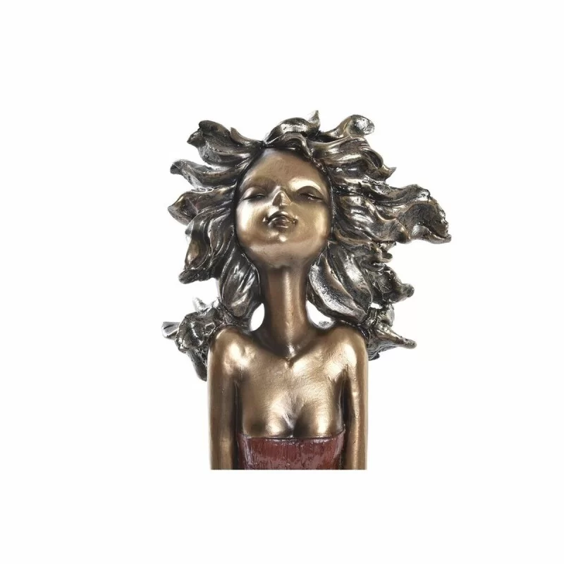 Decorative Figure DKD Home Decor Red Turquoise...