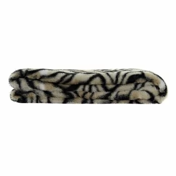 Blanket DKD Home Decor Wild 130 x 170 x 2 cm Black Yellow... 2