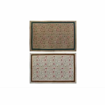 Carpet DKD Home Decor 120 x 180 x 0,4 cm Polyester White...