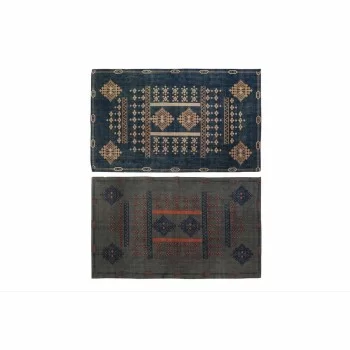 Carpet DKD Home Decor 120 x 180 x 0,4 cm Blue Orange...