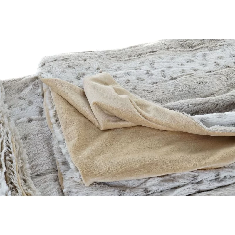 Blanket DKD Home Decor Wild 130 x 170 x 2 cm...