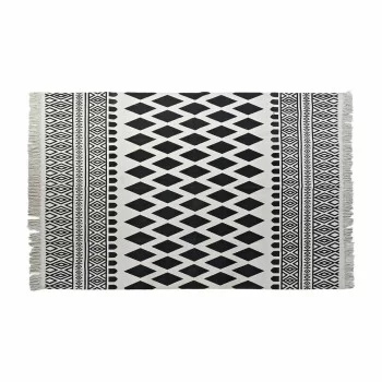 Carpet DKD Home Decor Black White (120 x 180 x 0,7 cm)