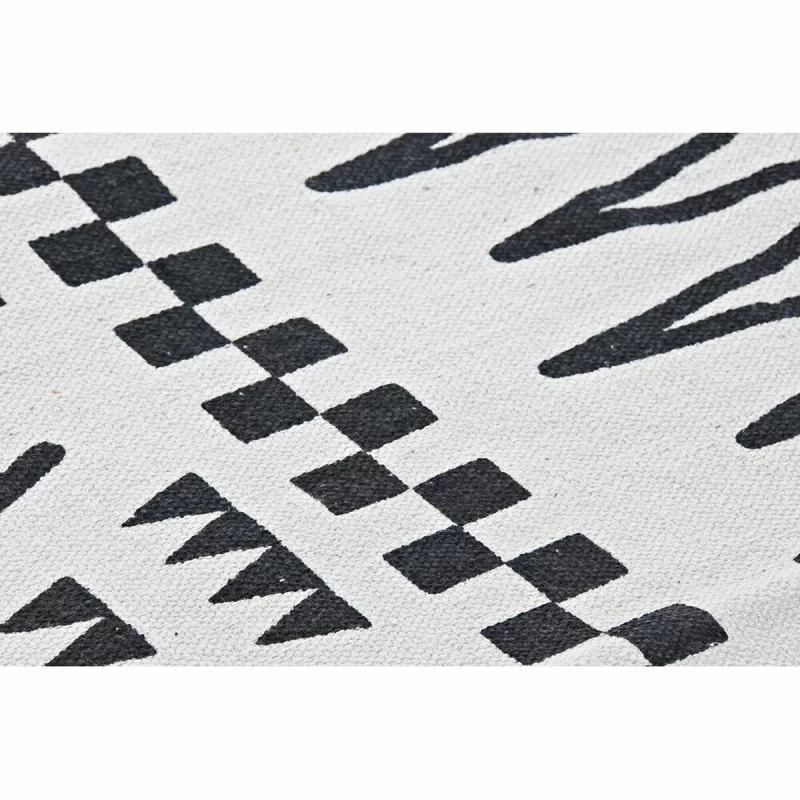 Carpet DKD Home Decor Black White Ikat (120 x...
