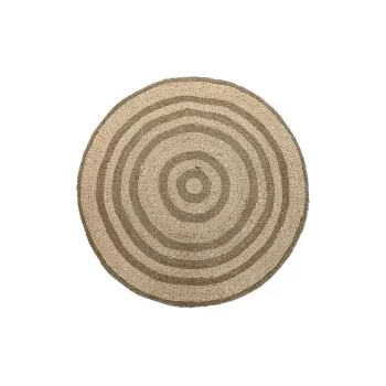 Carpet DKD Home Decor Beige Brown (150 x 1 x 150 cm)