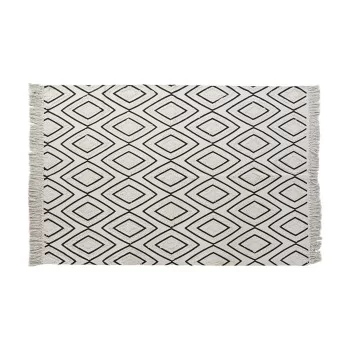 Carpet DKD Home Decor Black White (120 x 190 x 0,7 cm)