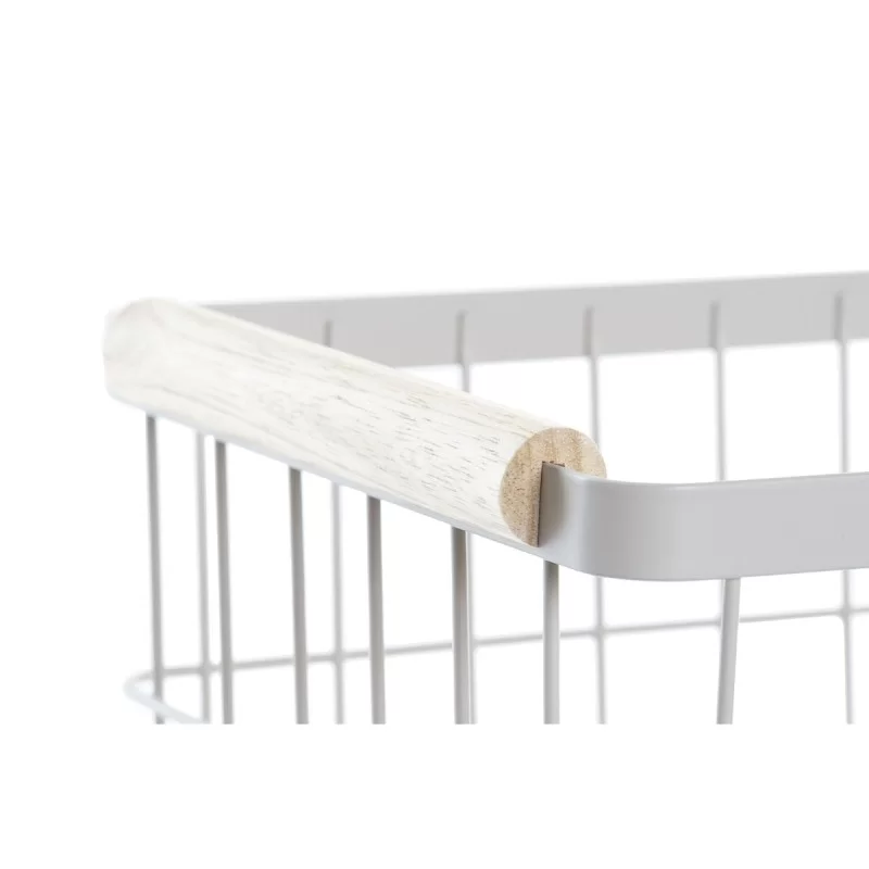 Wire Basket DKD Home Decor Green Beige Metal...