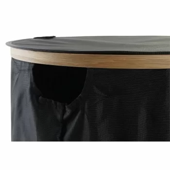 Laundry basket DKD Home Decor Black Oak Felt (44 x 44 x... 2