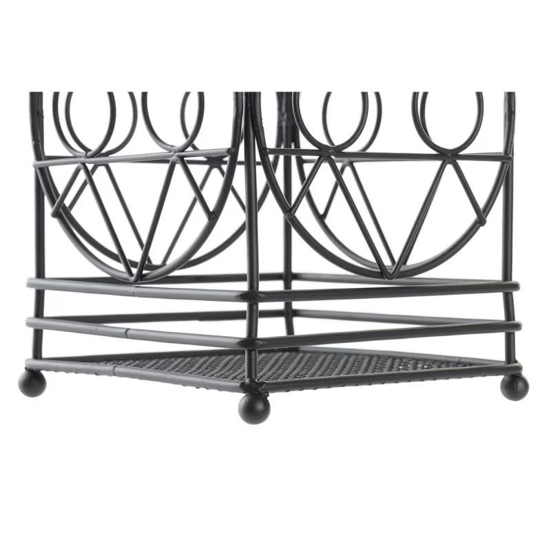 Cutlery Drainer DKD Home Decor Black Metal...