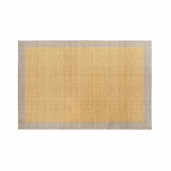 Carpet DKD Home Decor Yellow Light brown (120 x 180 x 0,7...