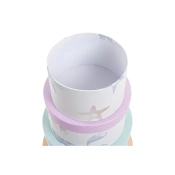 Set of Stackable Organising Boxes DKD Home Decor Navy... 2