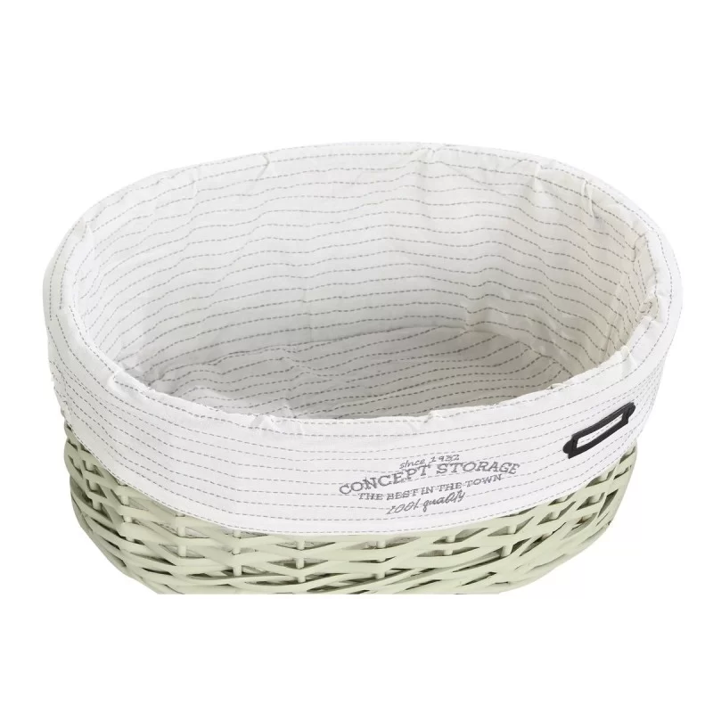 Set of Baskets DKD Home Decor Green wicker 51 x...