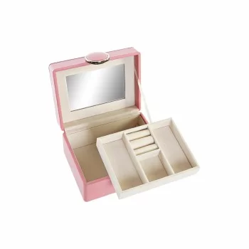 Jewelry box DKD Home Decor 23 x 17 x 10 cm Pink...