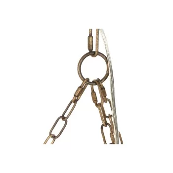 Ceiling Light DKD Home Decor White Brown Wood Metal Fir... 2