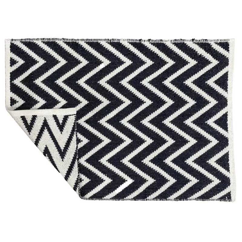 Carpet DKD Home Decor Zigzag Bicoloured Urban...