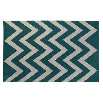 Carpet DKD Home Decor Polyester Zigzag Bicoloured 120 x...