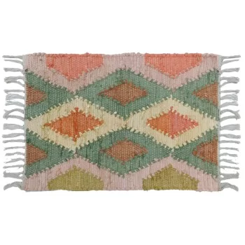 Carpet DKD Home Decor Multicolour Rhombus 200 x 290 x 1 cm