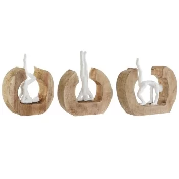 Decorative Figure DKD Home Decor White Brown Yoga Urban...